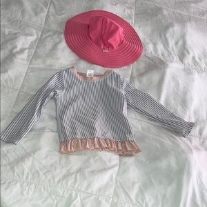 Ruffle Butts size 3t-4t Striped Pink and blue Kids Top